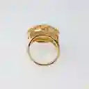 Anillo Esfera Circones Translucidos Dorado Sirene Rose Joyas