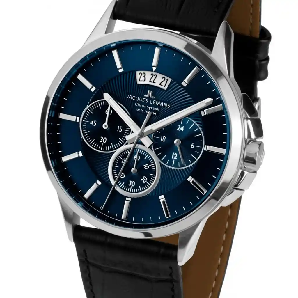 Reloj Jacques Lemans 1-1542g Negro Hombre