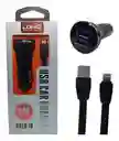 Cargador Ldnio 3.1a Cable Usb- Lightning + Charger Car 2 Usb