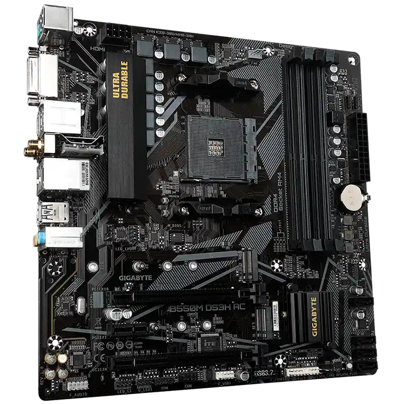 Board Gigabyte B550m Ds3h Ca (socket Am4)