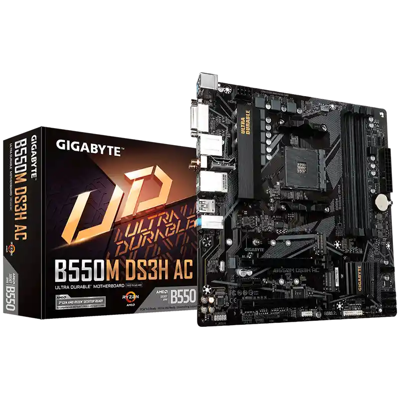 Board Gigabyte B550m Ds3h Ca (socket Am4)