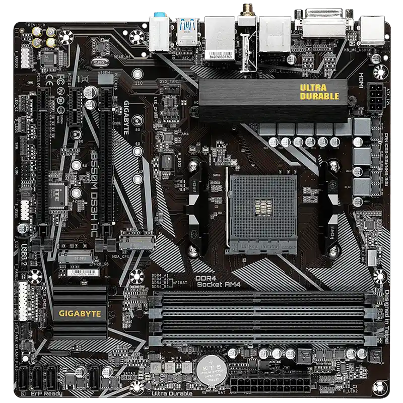 Board Gigabyte B550m Ds3h Ca (socket Am4)