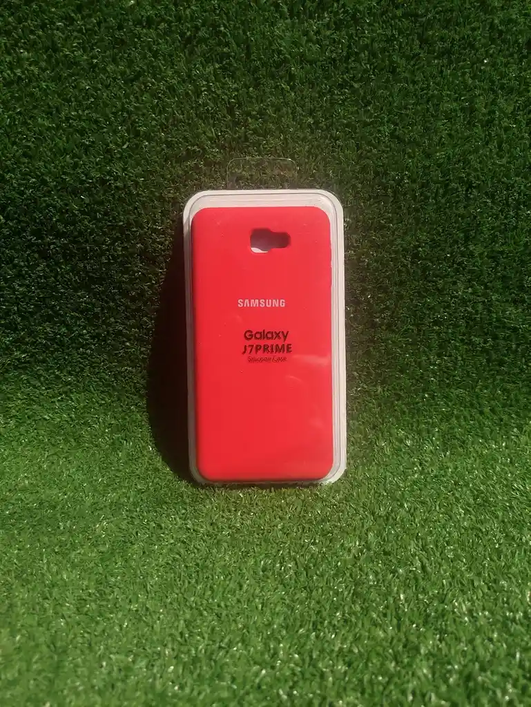 Samsung Galaxy J7 Prime | Forro Protector| Silicone Case | Rojo |samsung | Carcasa | Funda | Anti Humedad