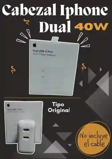Cabezal Dual Apple De 40w