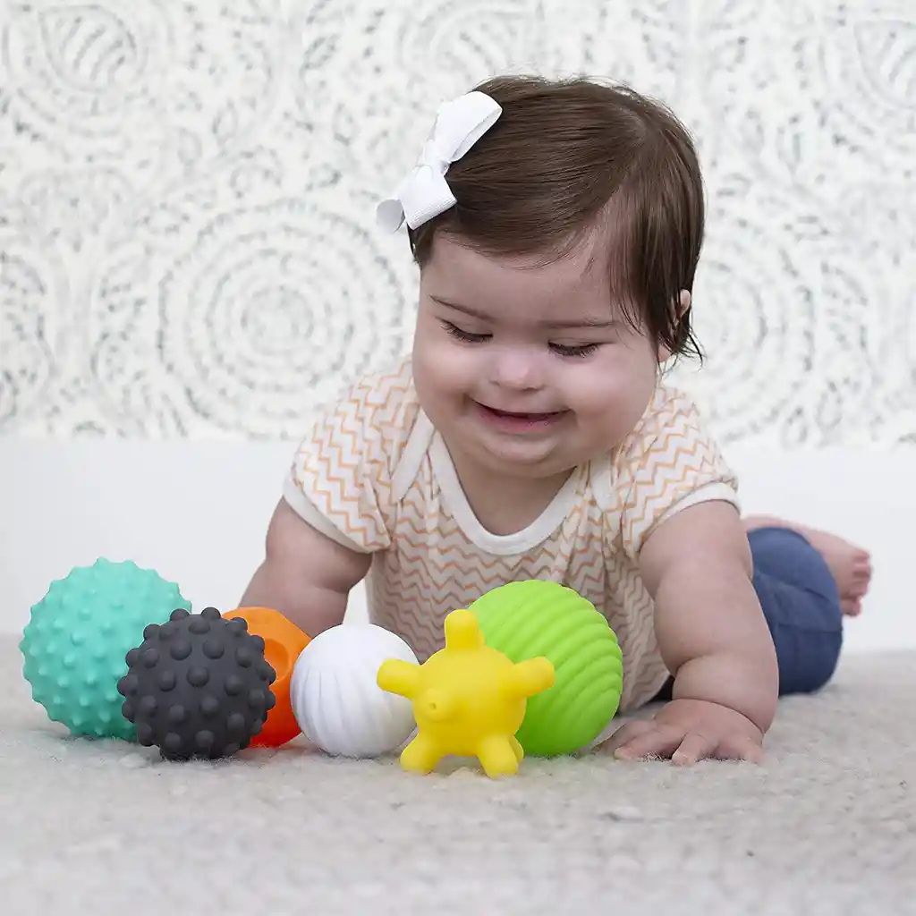 Juguete Didáctico Bolas Agarre Sensoriales Bebé Estimulación Infantil X 10 Unidades