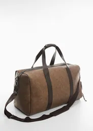 Bolso Weekend Marrón Talla 99 Hombre Mango