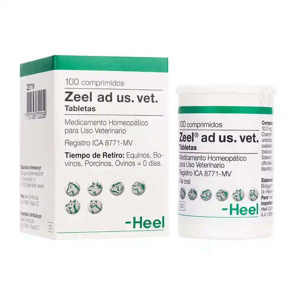 Zeel Veterinario X 100 Tabletas