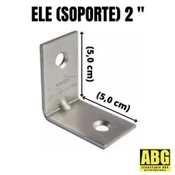 Ele Soporte Metalico 2 '' (2,5 Cm) Cromado