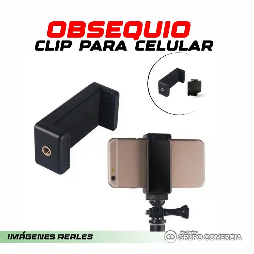 Trípode Multifunción Ajustable Con Clip Para Celular