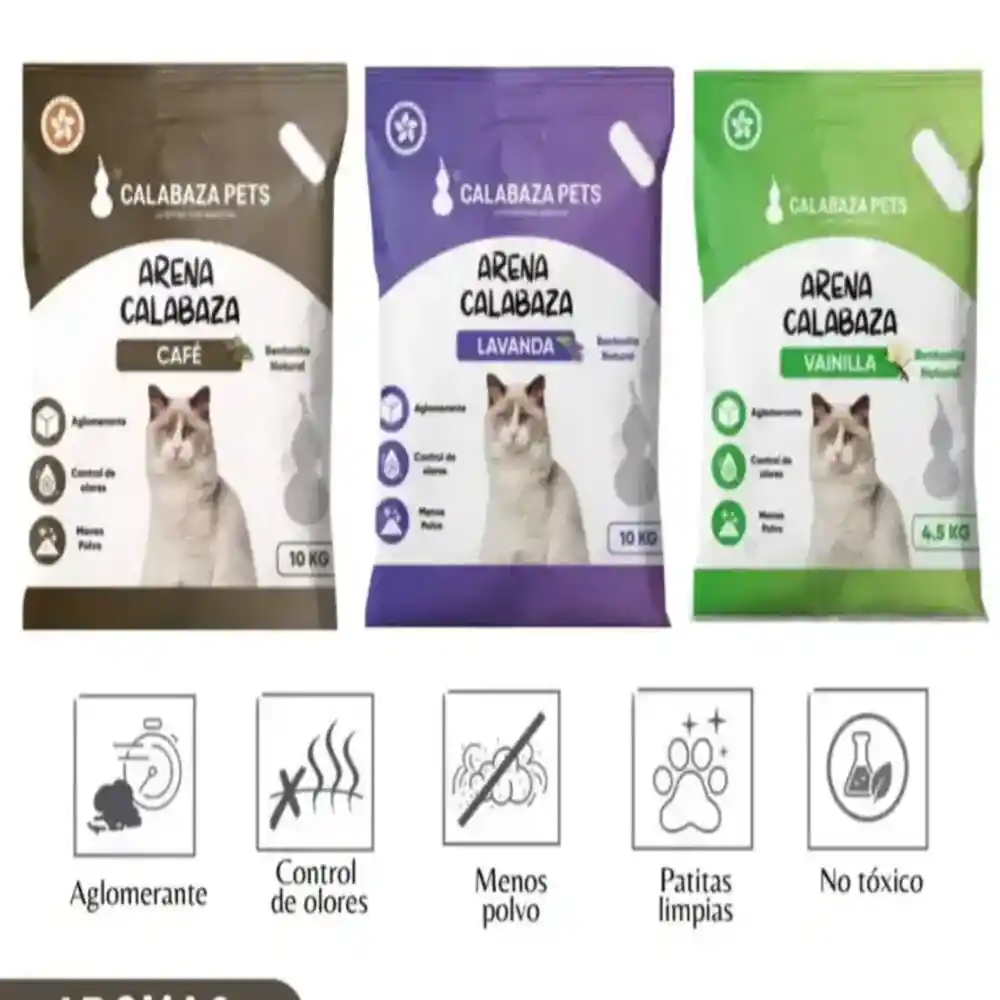 Arena Promoción Bentonita Para Gatos Aroma Lavanda 4,5kg