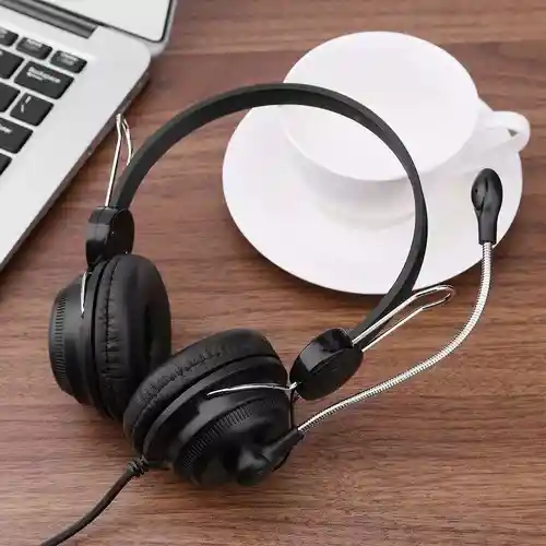 Diadema Audifono Usb Con Microfono Aislante De Ruido Para Pc