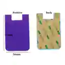 Tarjetero De Silicona Adhesivo - Color Negro