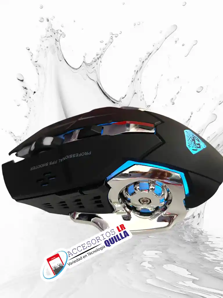 Mouse Gamer Inalámbrico 7 Botones Divipard Q3 Recargable