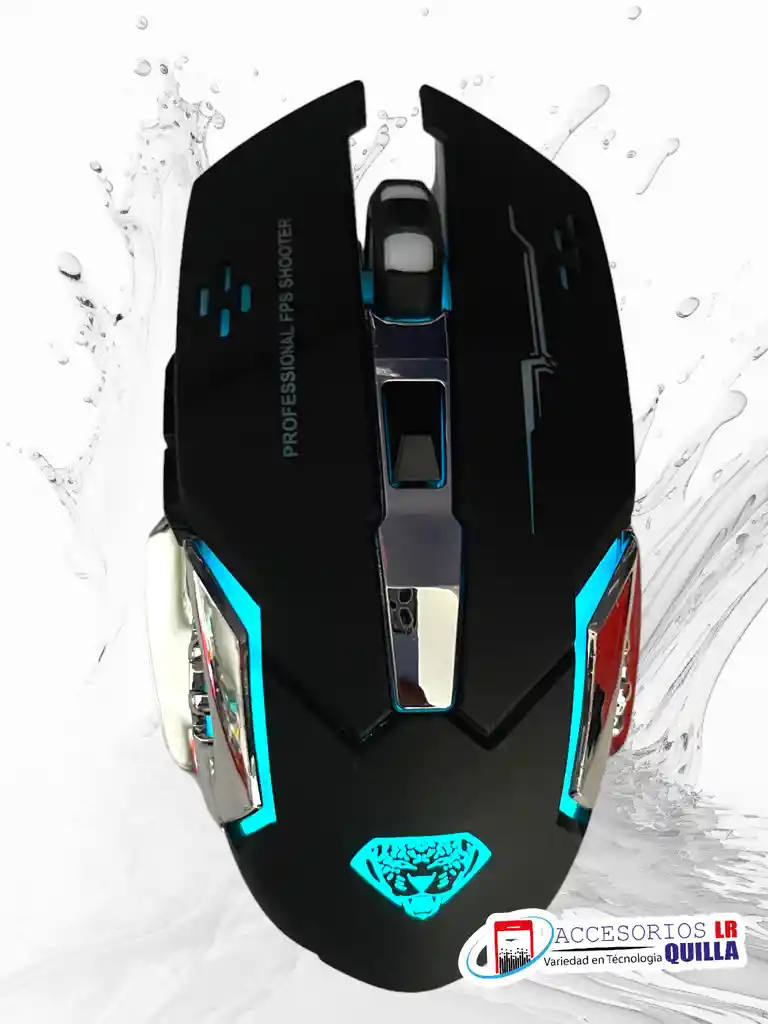 Mouse Gamer Inalámbrico 7 Botones Divipard Q3 Recargable