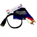 Cable Adaptador 2 Plug Rca Macho X 1 Jack 3.5mm Hembra