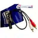 Cable Adaptador 2 Plug Rca Macho X 1 Jack 3.5mm Hembra