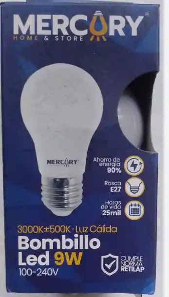 Bombillo Led 9w Luz Calida