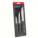 Cuchillo Tramontina Set X3 Ultracorte Acero Inox