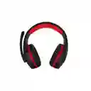 Diadema Tipo Gamer Negra -roja 2 Plug