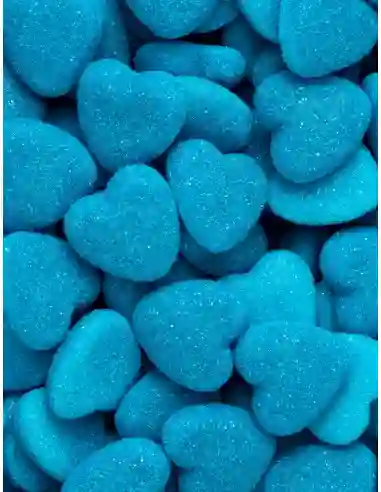 Corazones Azules Azucarados Gomitas