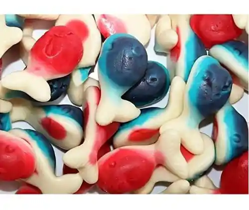Ballenas Rellenas De Colores Gomitas