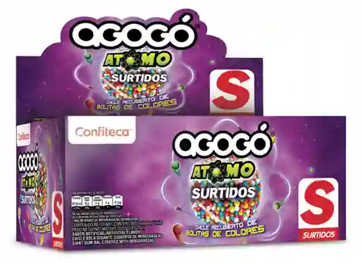 Chicle Agogo Atomo Surtido X60u