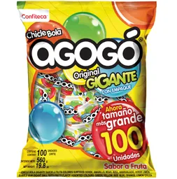 Chicle Bola Agogo Gigante - Bolsa X 100 Und