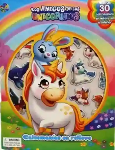 Calcomanías En Relieve Los Amigos De Los Unicornios