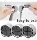 Toallero Gancho Adhesivo Para Baños Cocina Cromado X3 Piezas