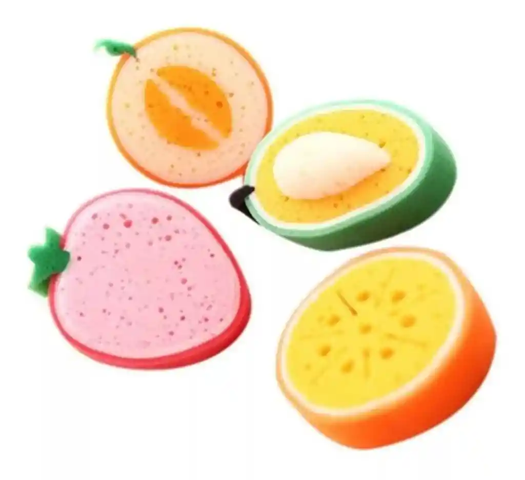 Esponja De Baño Ducha Frutas Unidad