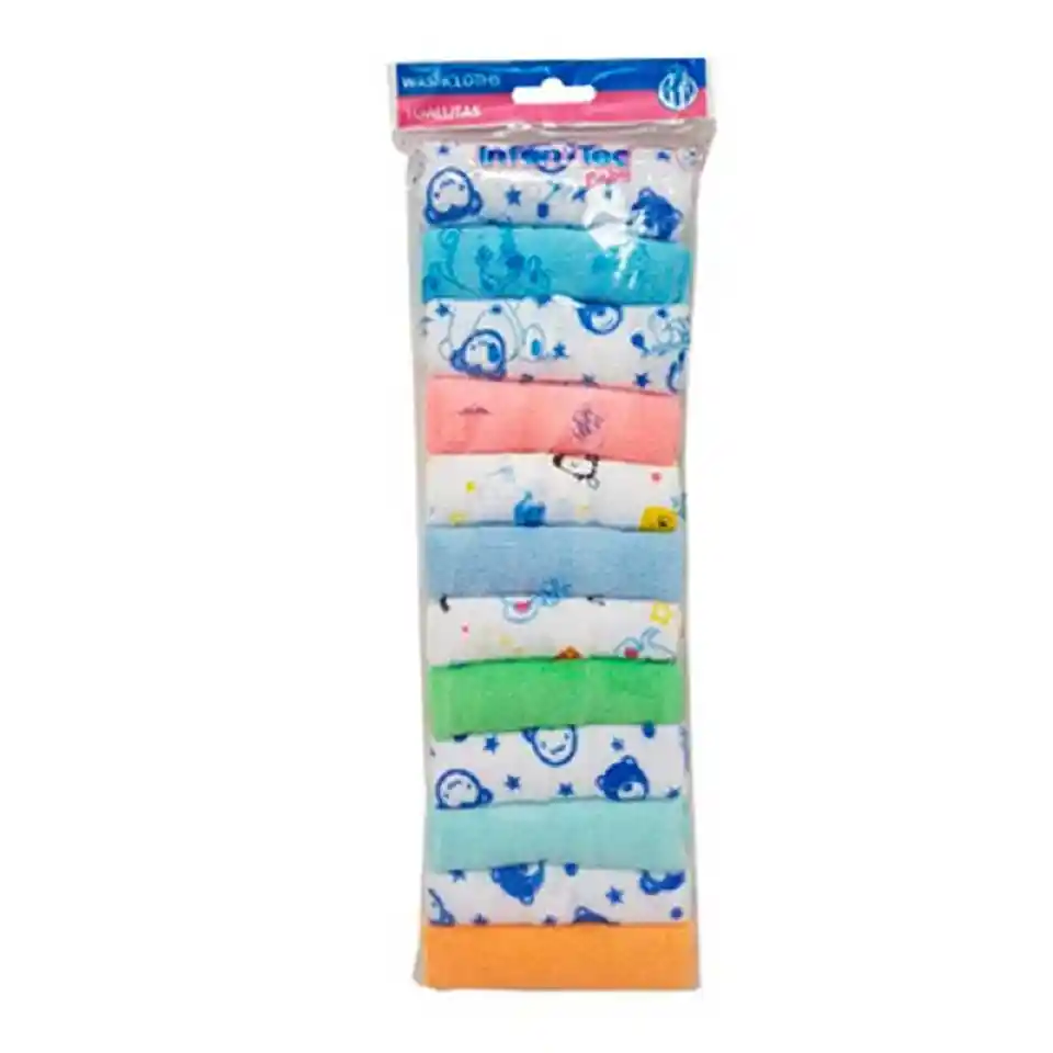 Aberos Bebe Tipo Babitas X 12 Toallitas Eructo Gases Oferta Niño Azul Bip 8083