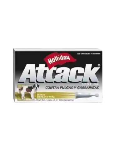 Attack Antipulgas Para Perro 35 A 60 Kg