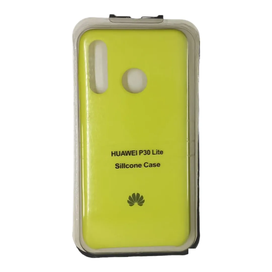 Forro Silicona Case Huawei P30 Lite Amarillo