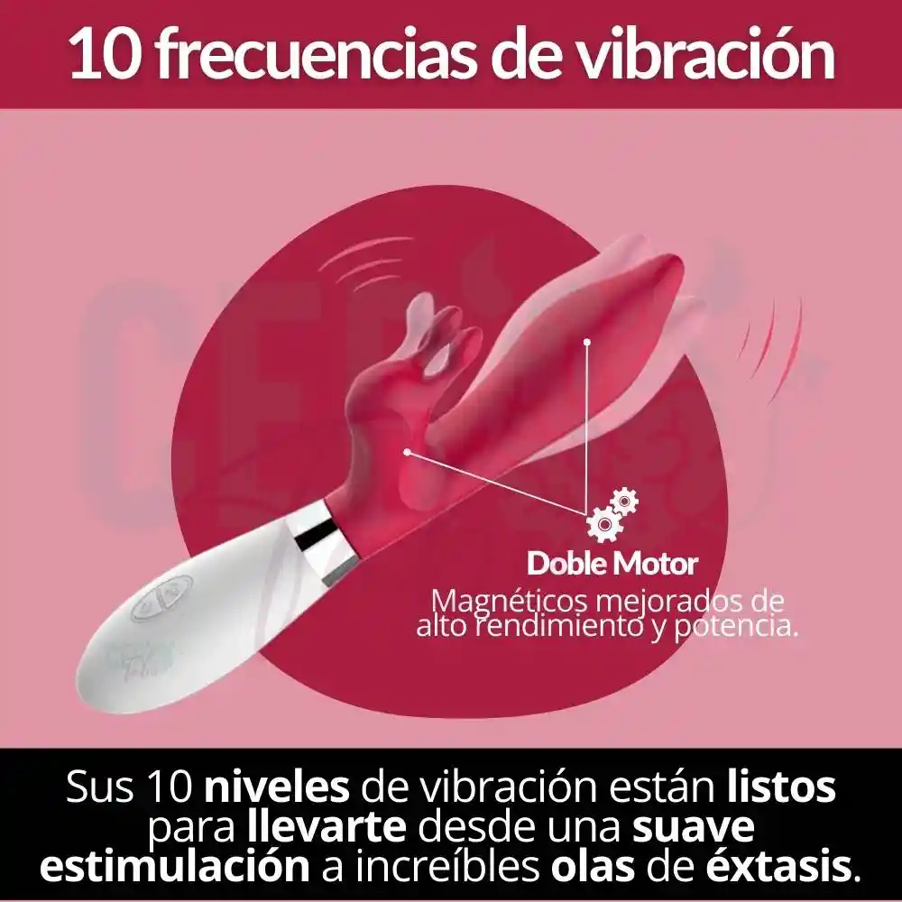 Vibrador Doble Estimulo Clítoris Y Punto G Consolador Drive