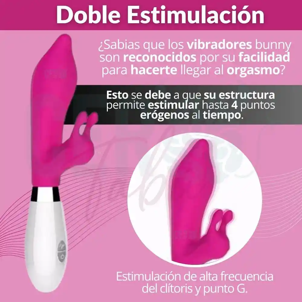 Vibrador Doble Estimulo Clítoris Y Punto G Consolador Drive