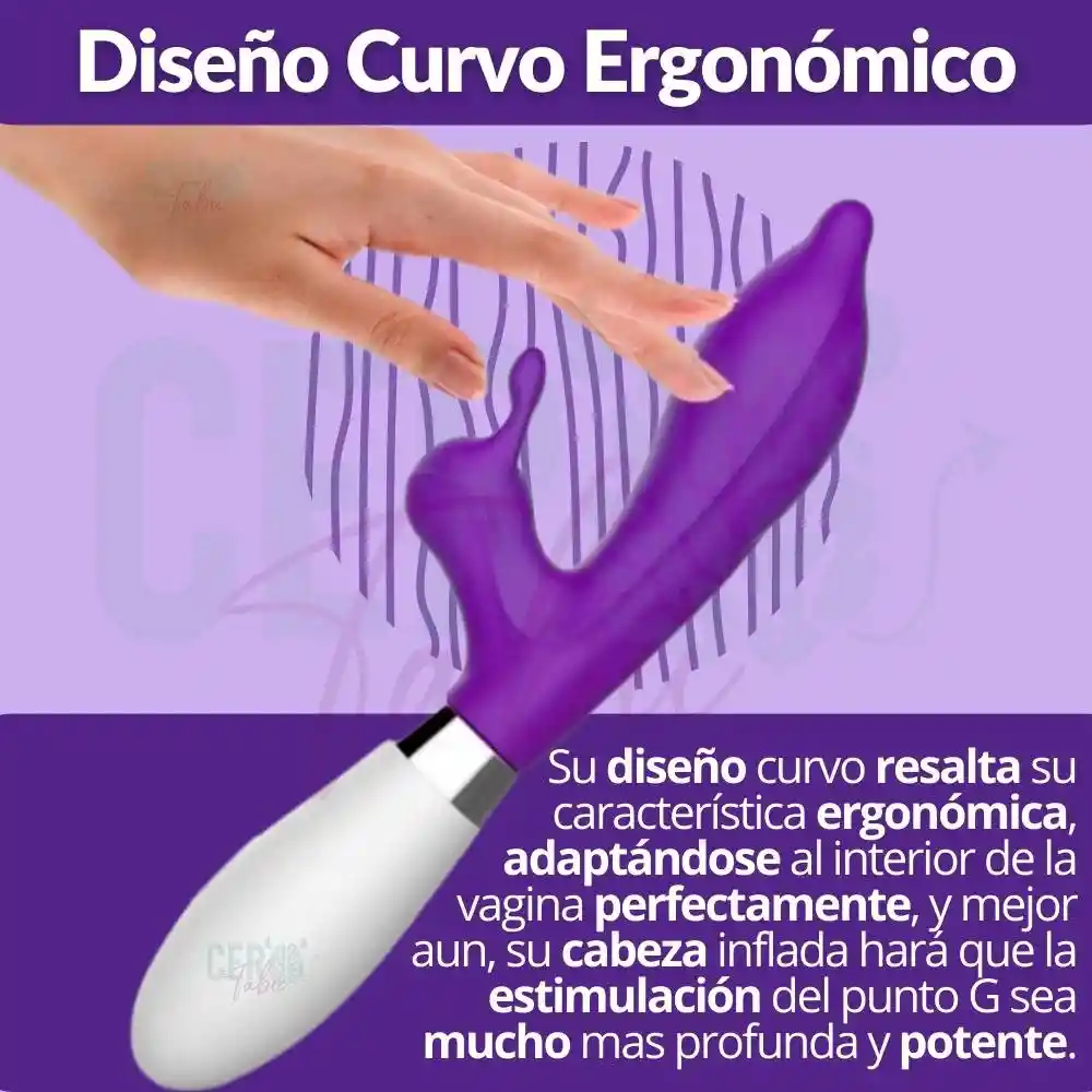 Vibrador Doble Estimulo Clítoris Y Punto G Consolador Drive