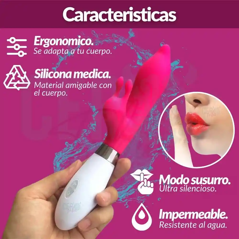 Vibrador Doble Estimulo Clítoris Y Punto G Consolador Drive