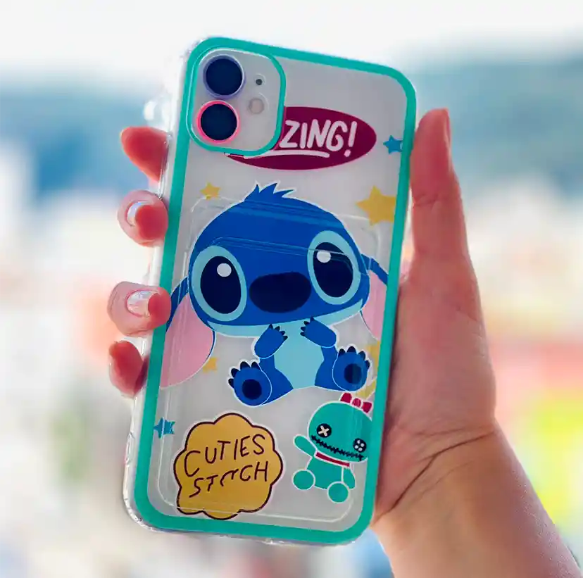 Case O Funda Stitch Tarjetero Iphone 11 Pro Max