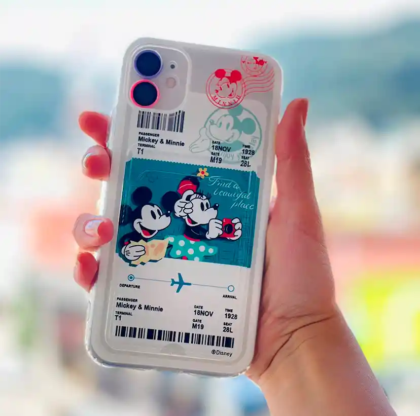 Case O Funda Mickey Y Minnie Tarjetero Iphone 13 Pro Max