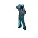 Impermeable Moto Bicicleta Plástico Portable - Talla: S - Azul