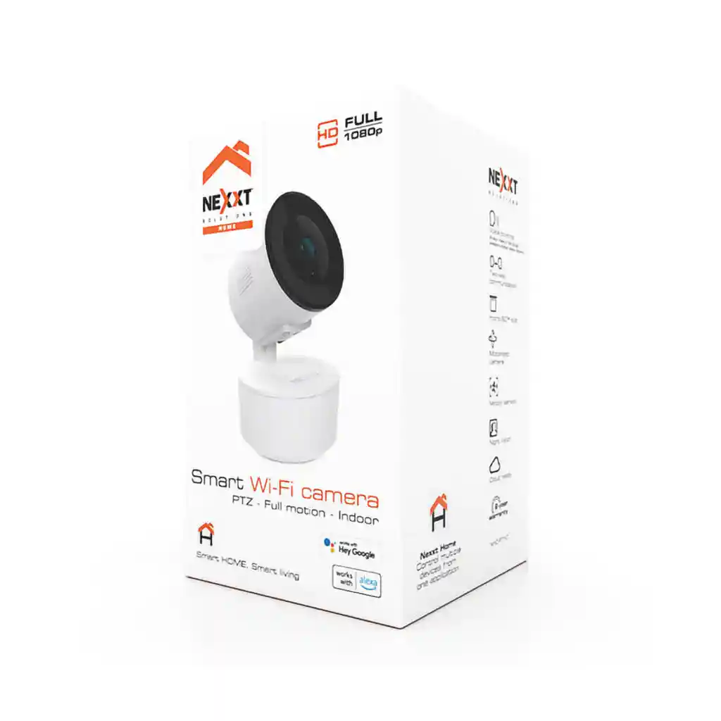 Cámara Inteligente Wifi Robótica 1080p Audio, Nexxt Nhc-p710