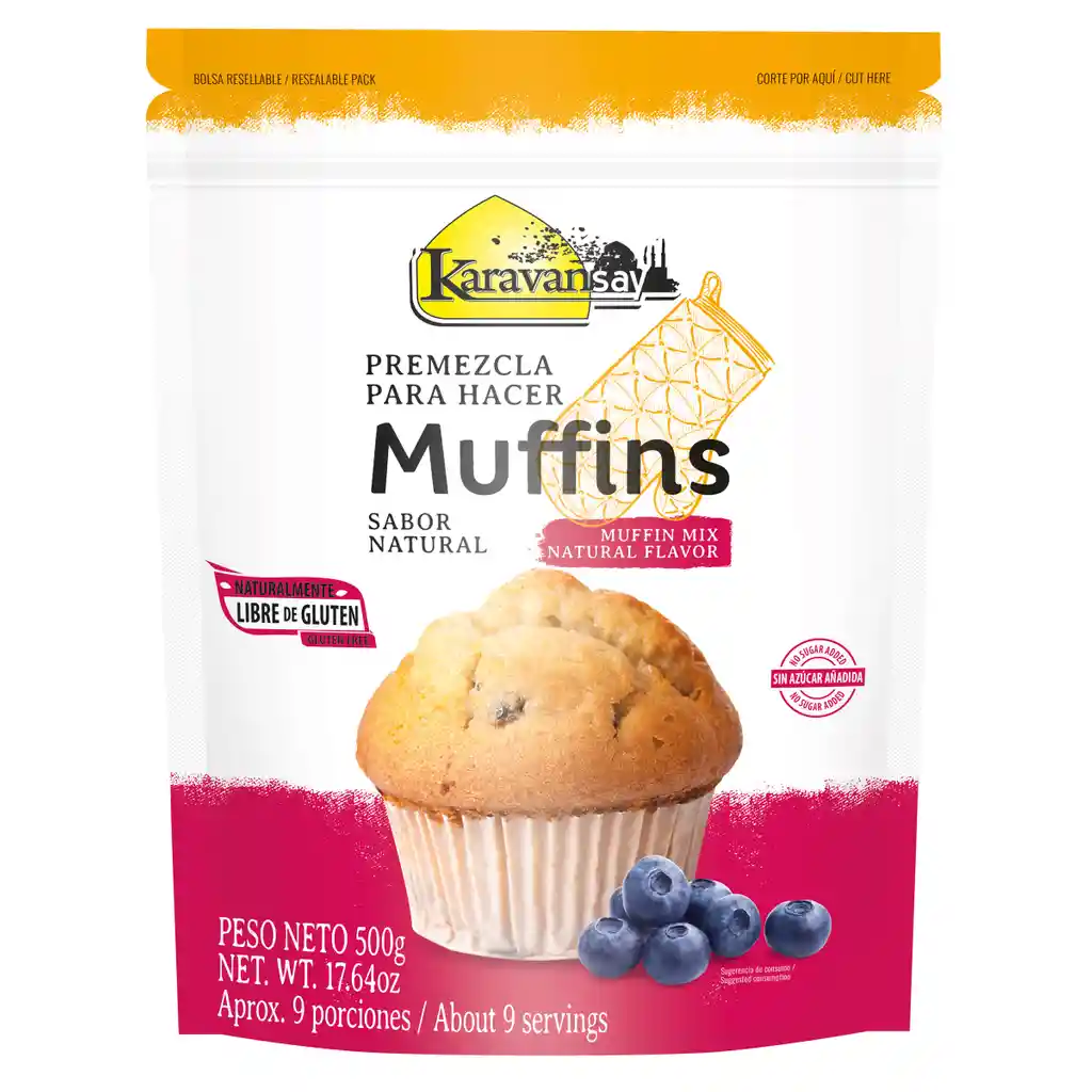 Premezcla Para Muffins Natural - Karavansay 500g