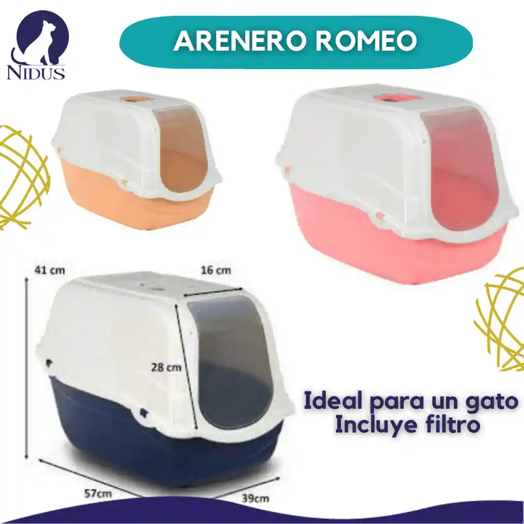 Arenera Romeo Azul + Filtro