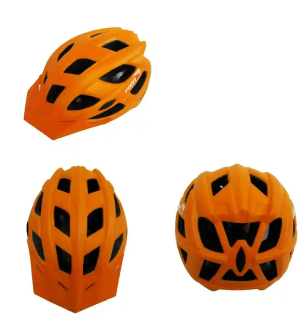 Casco Bicicleta Mtb Forte Track Protección Aerodinámico Talla: M - Naranja