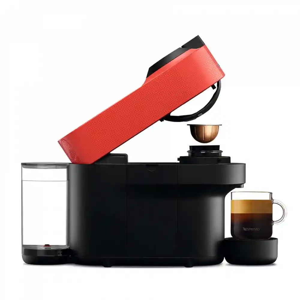 Maquina Cafe Nespresso Vertuo Pop Roja Compacta