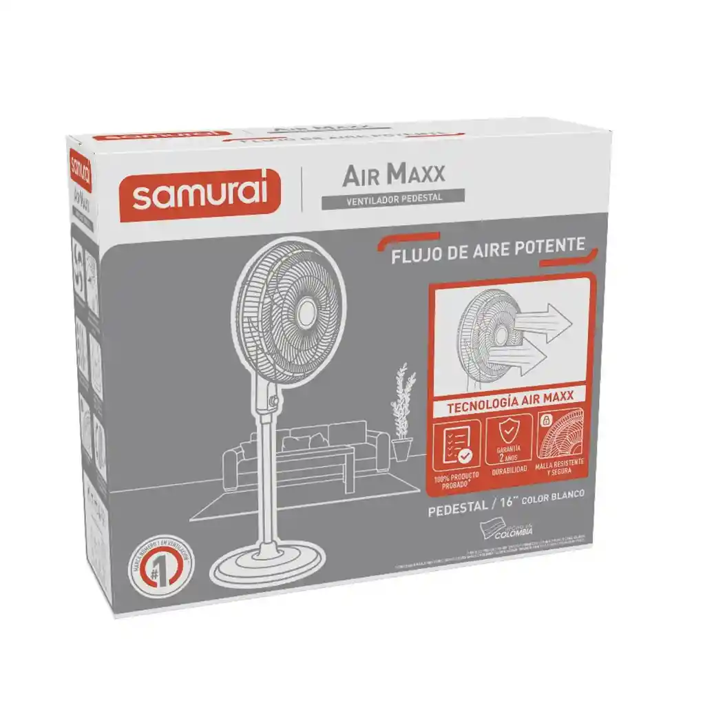 Ventilador Samurai Air Maxx Pedestal 16"