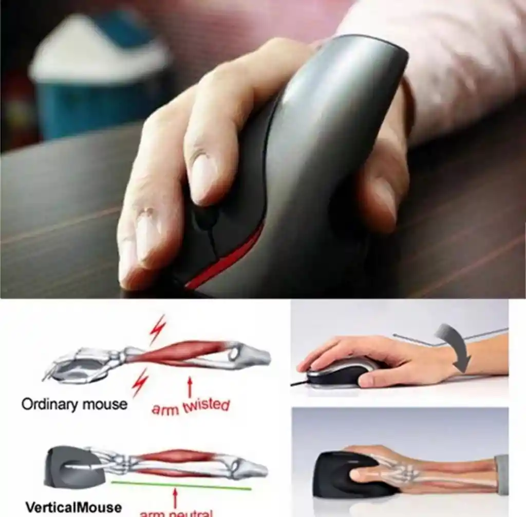 Mouse Inalambrico Vertical Ergonomico Recargable