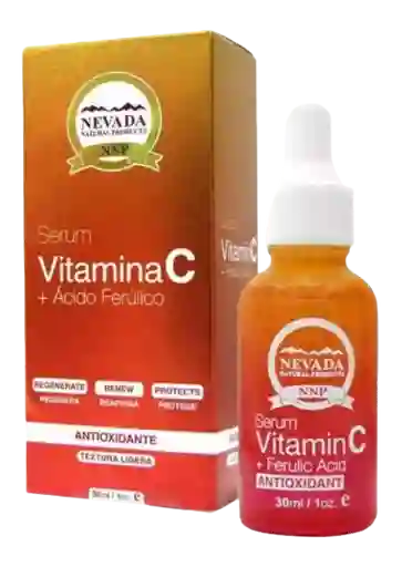 Nevada Suero Facial Vitamina C + Acido Ferulico Antioxidante 30ml