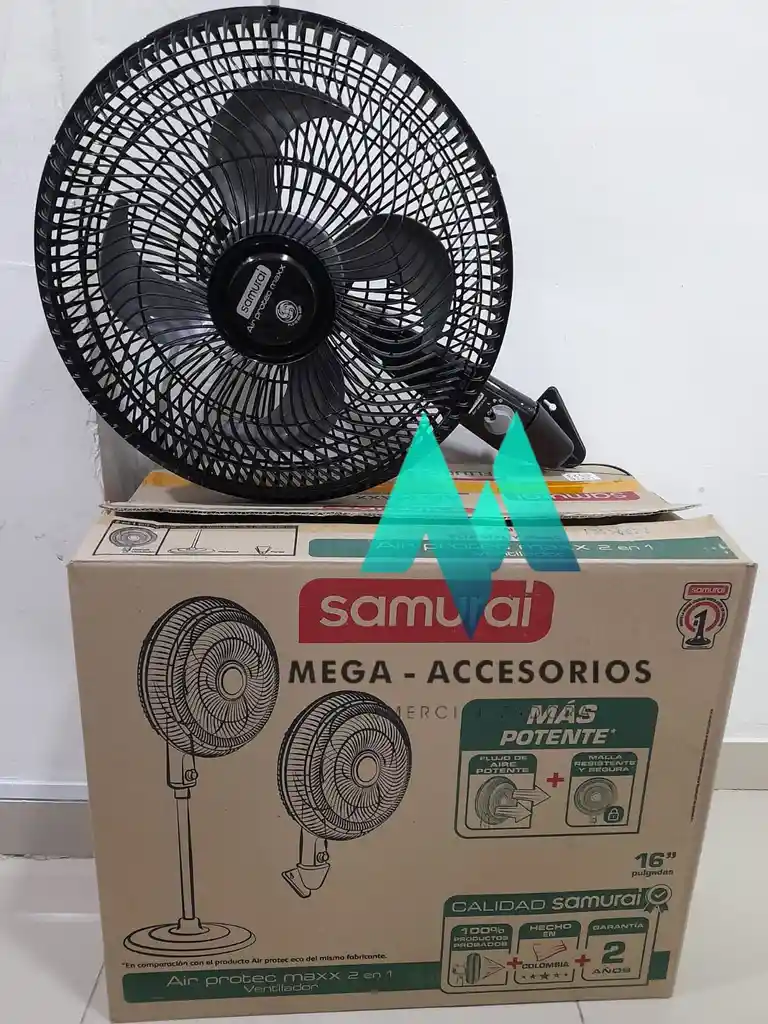 Ventilador Samurai 16" Airprotec Maxx 2 En 1