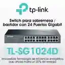  Switch 24 Puertos Gigabit Escritorio/Rack Tp-Link Tlsg1024D 